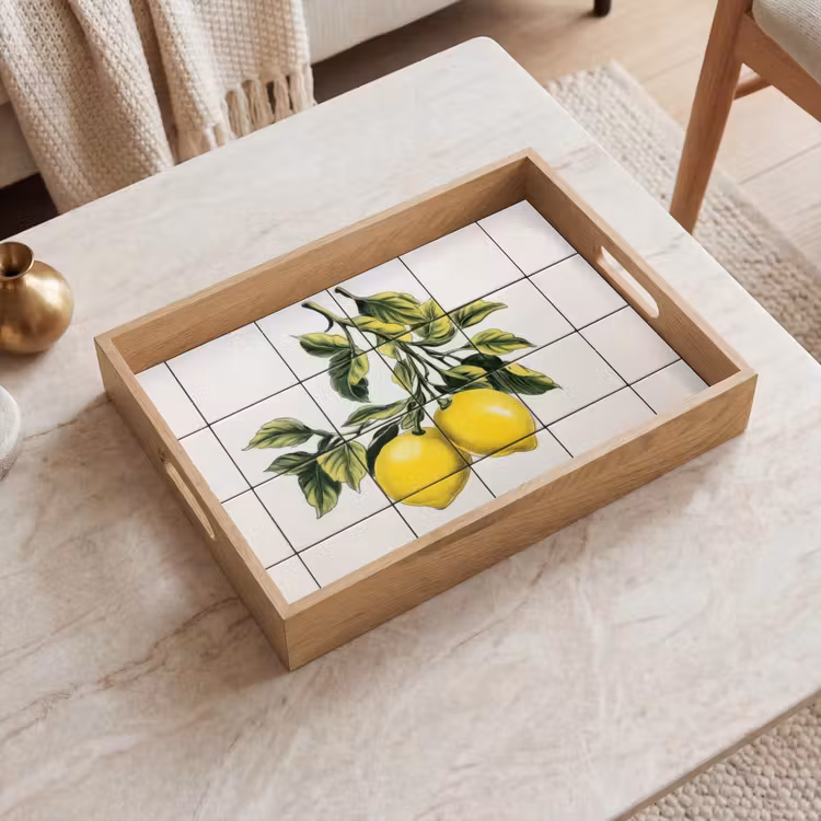 Vassoio - Limone - Decorazione - Rami — 2