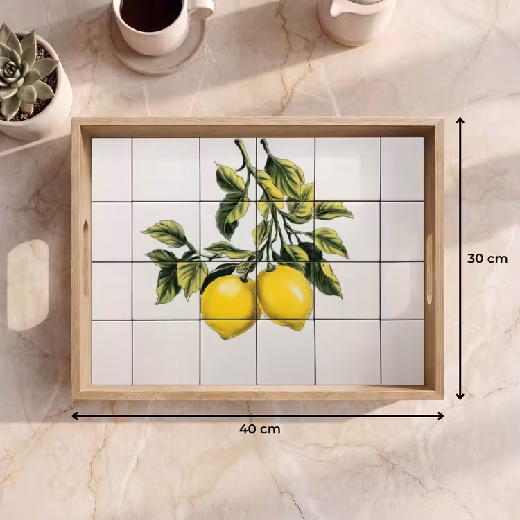 Vassoio - Limone - Decorazione - Rami — 7