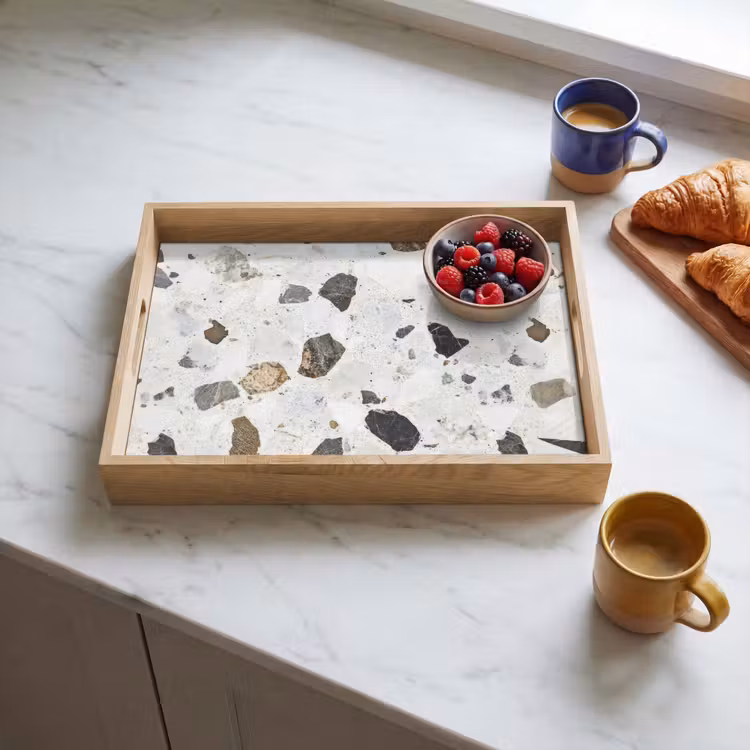Vassoio - Marmo - Terrazzo - Decorazione - Design d'interni — 3