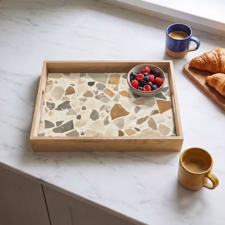 Vassoio - Pietre - Terrazzo - Decorazione - Piastrelle — 3