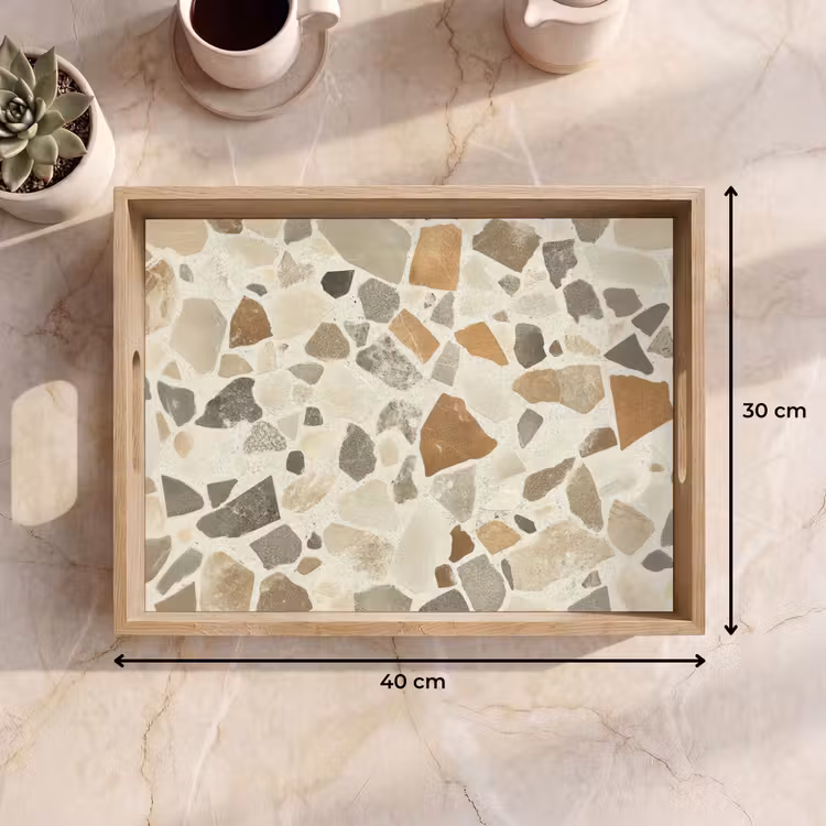 Vassoio - Pietre - Terrazzo - Decorazione - Piastrelle — 7
