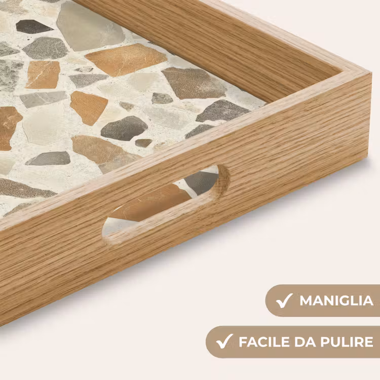 Vassoio - Pietre - Terrazzo - Decorazione - Piastrelle — 8