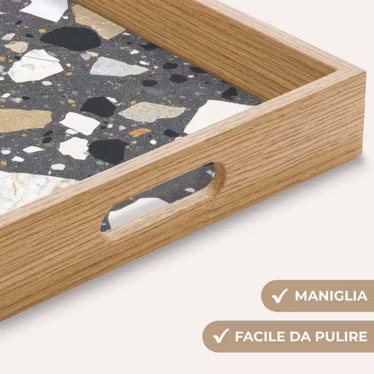 Vassoio - Terrazzo - Decorazione - Pietre — 8