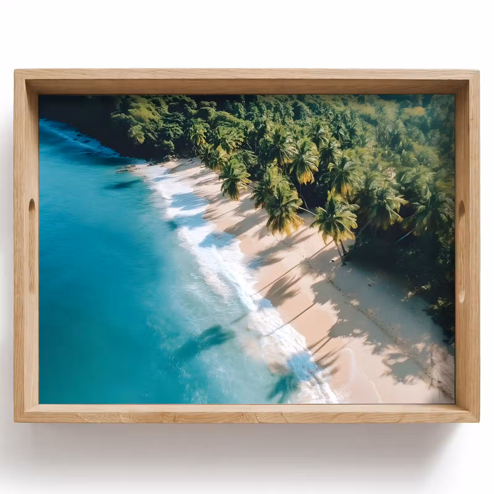 Vassoio - Tropicale - Spiaggia - Acqua - Palme — 1