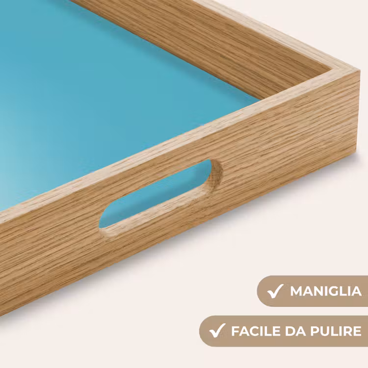 Vassoio - Spiaggia - Cielo blu - Giallo - Ombrellone — 8