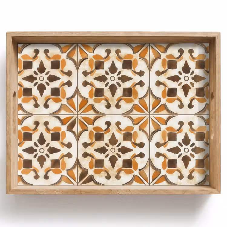 Vassoio - Vintage - Spagnolo - Decorazione - Ceramica — 1