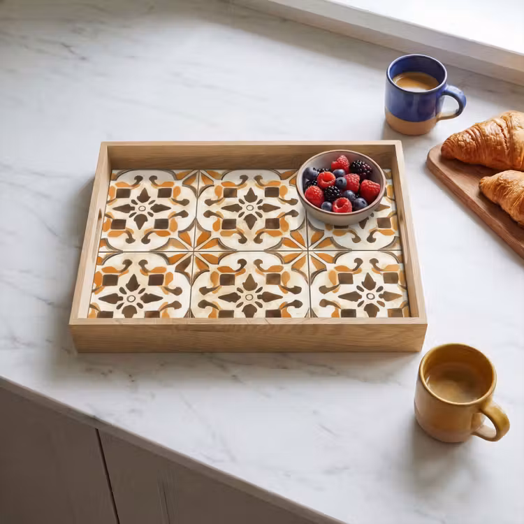 Vassoio - Vintage - Spagnolo - Decorazione - Ceramica — 3