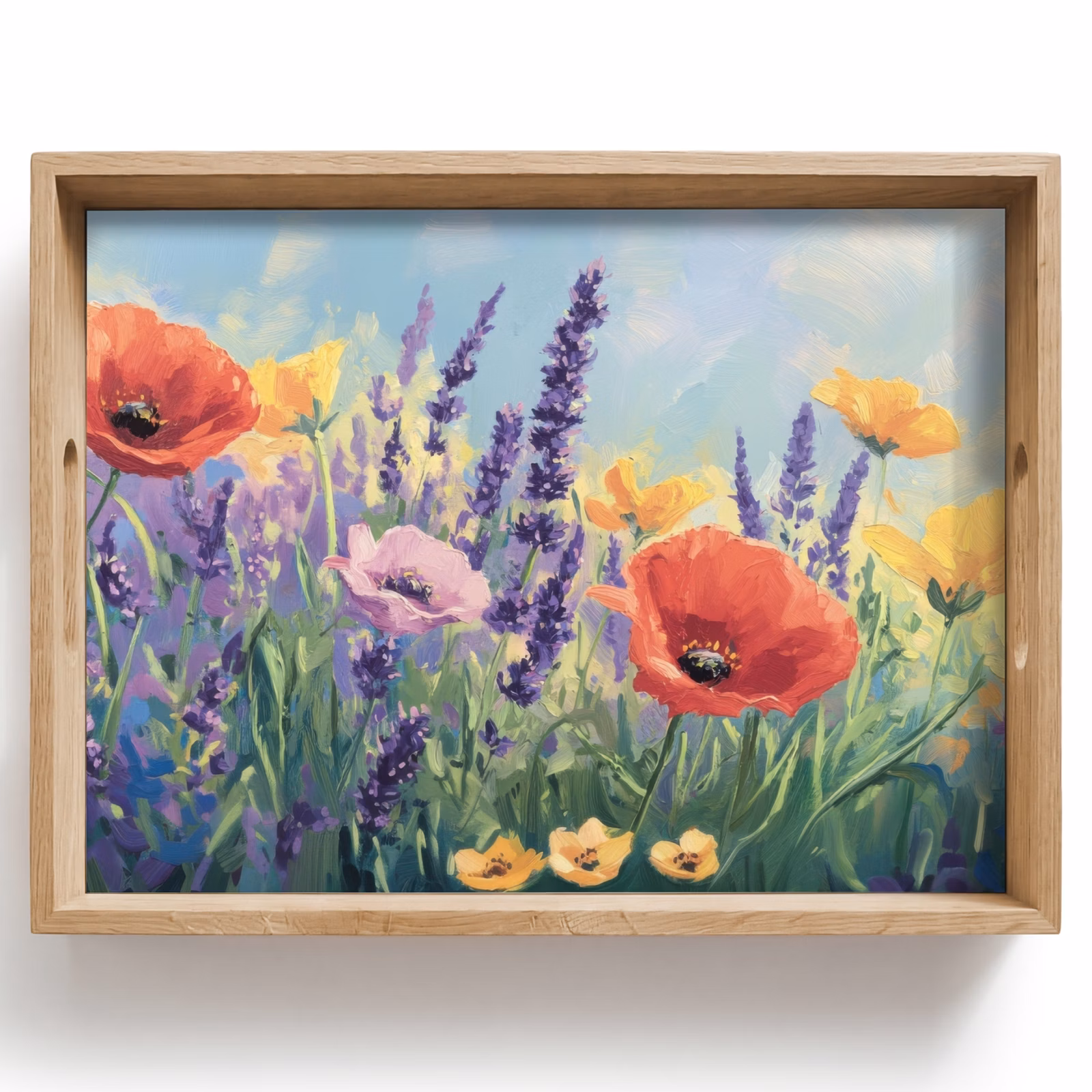Vassoio - Prato - Fiori - Colorato — 1