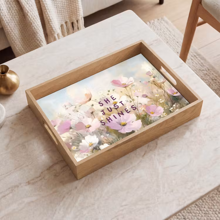 Vassoio - Citazione - Fiori - Pittoresco — 2