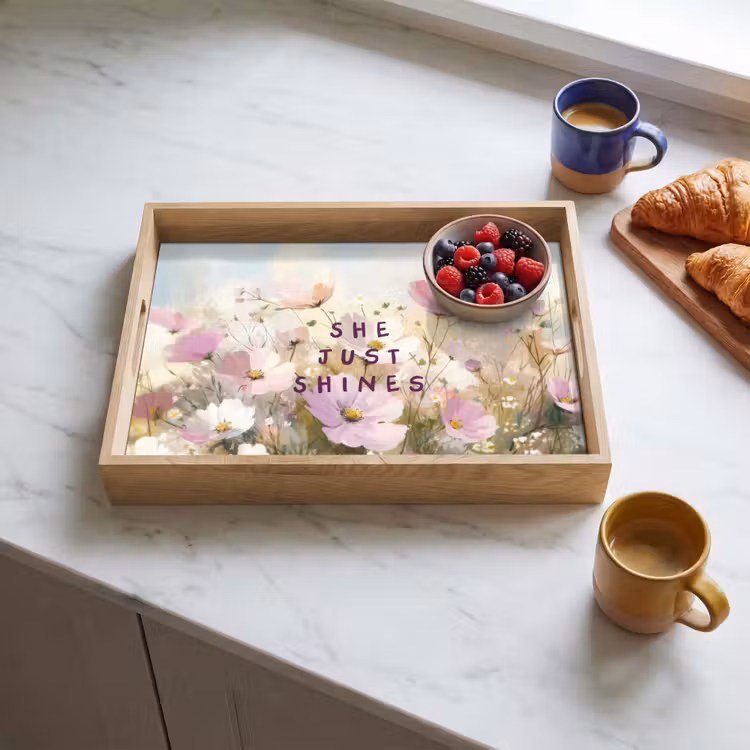 Vassoio - Citazione - Fiori - Pittoresco — 3