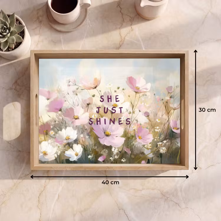 Vassoio - Citazione - Fiori - Pittoresco — 7
