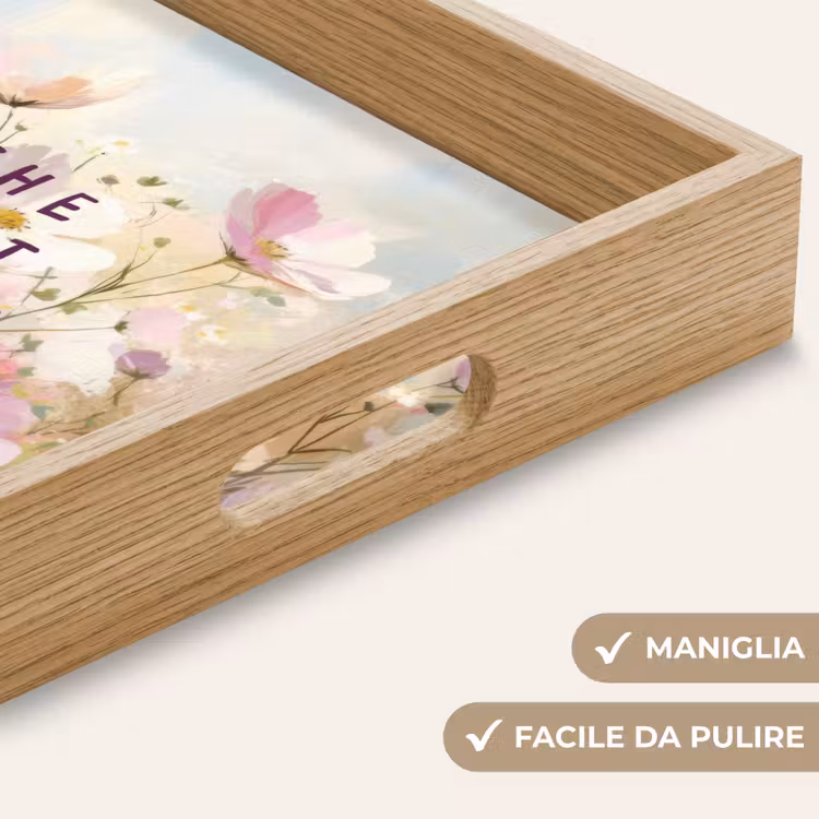 Vassoio - Citazione - Fiori - Pittoresco — 8