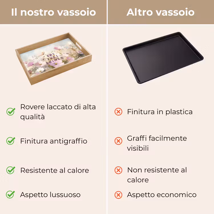 Vassoio - Citazione - Fiori - Pittoresco — 9
