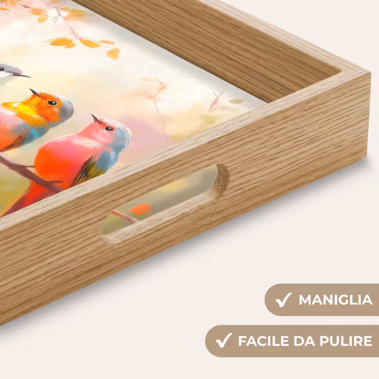 Vassoio - Uccelli - Colorati - Ramo — 8
