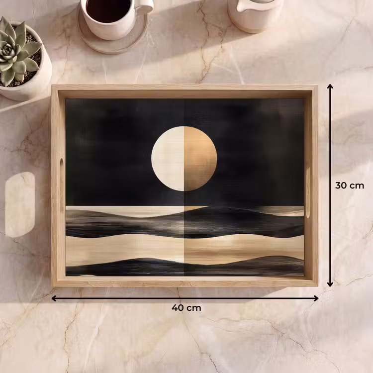 Vassoio - Luna - Cerchio - Oro — 7