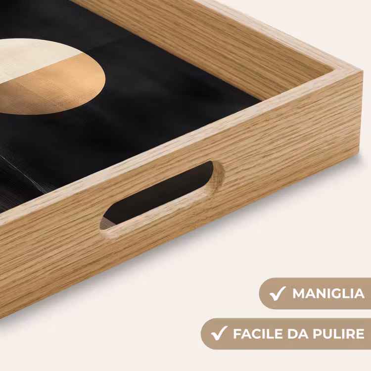 Vassoio - Luna - Cerchio - Oro — 8