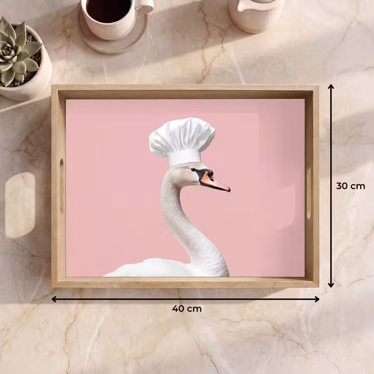 Vassoio - Cigno - Cappello da cuoco - Bello - Classico — 7