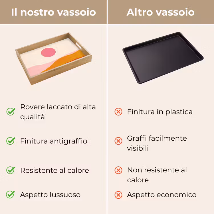 Vassoio - Sole - Colline - Astratto - Rosa — 9