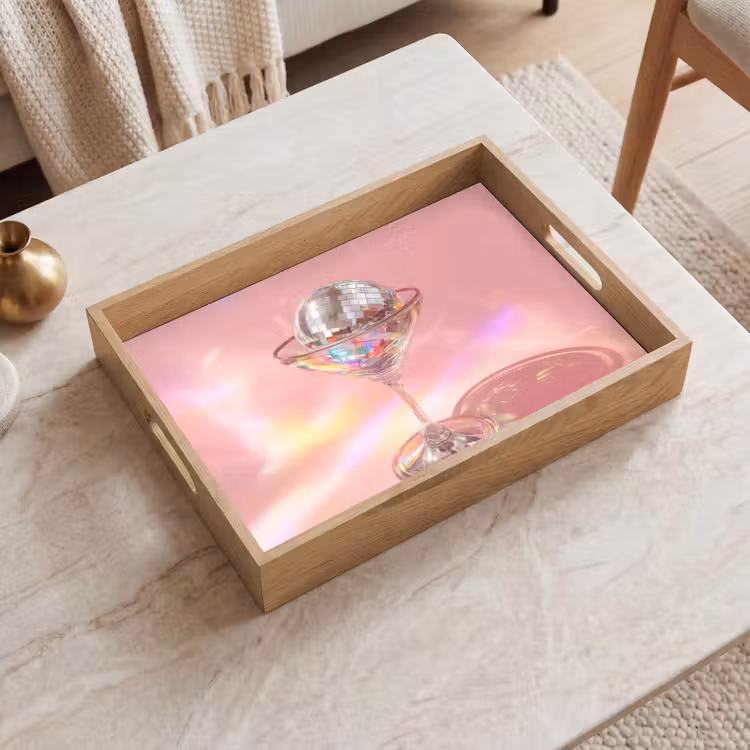 Vassoio - Bicchiere da Martini - Discoball - Punti luce scintillanti — 2