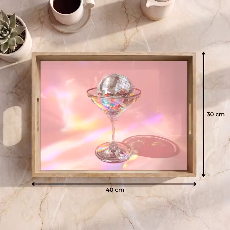 Vassoio - Bicchiere da Martini - Discoball - Punti luce scintillanti — 7