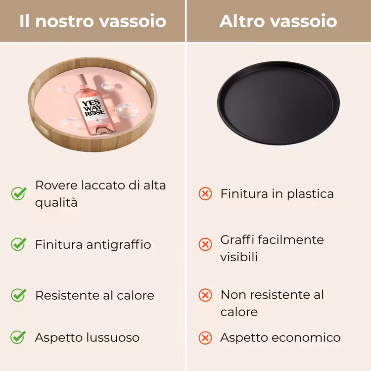 Vassoio - Bollicine - Rosé - Rosa — 9