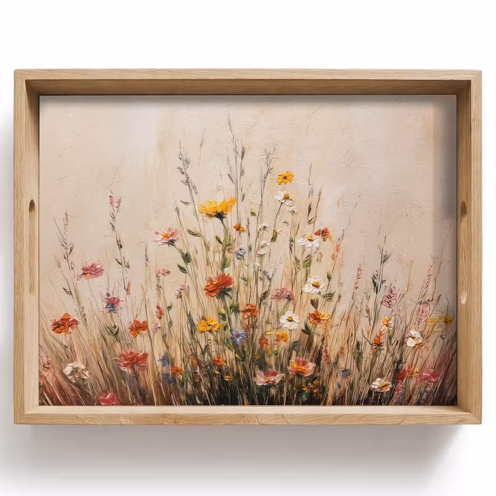 Vassoio - Fiori selvatici - Pennellate - Riposo — 1