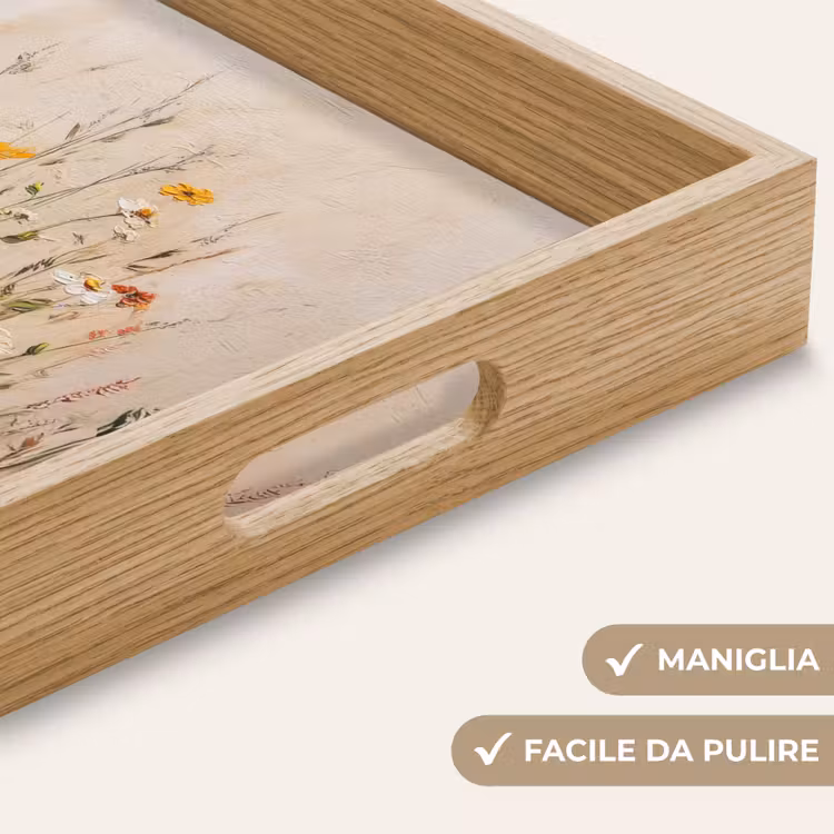 Vassoio - Fiori selvatici - Pennellate - Riposo — 8