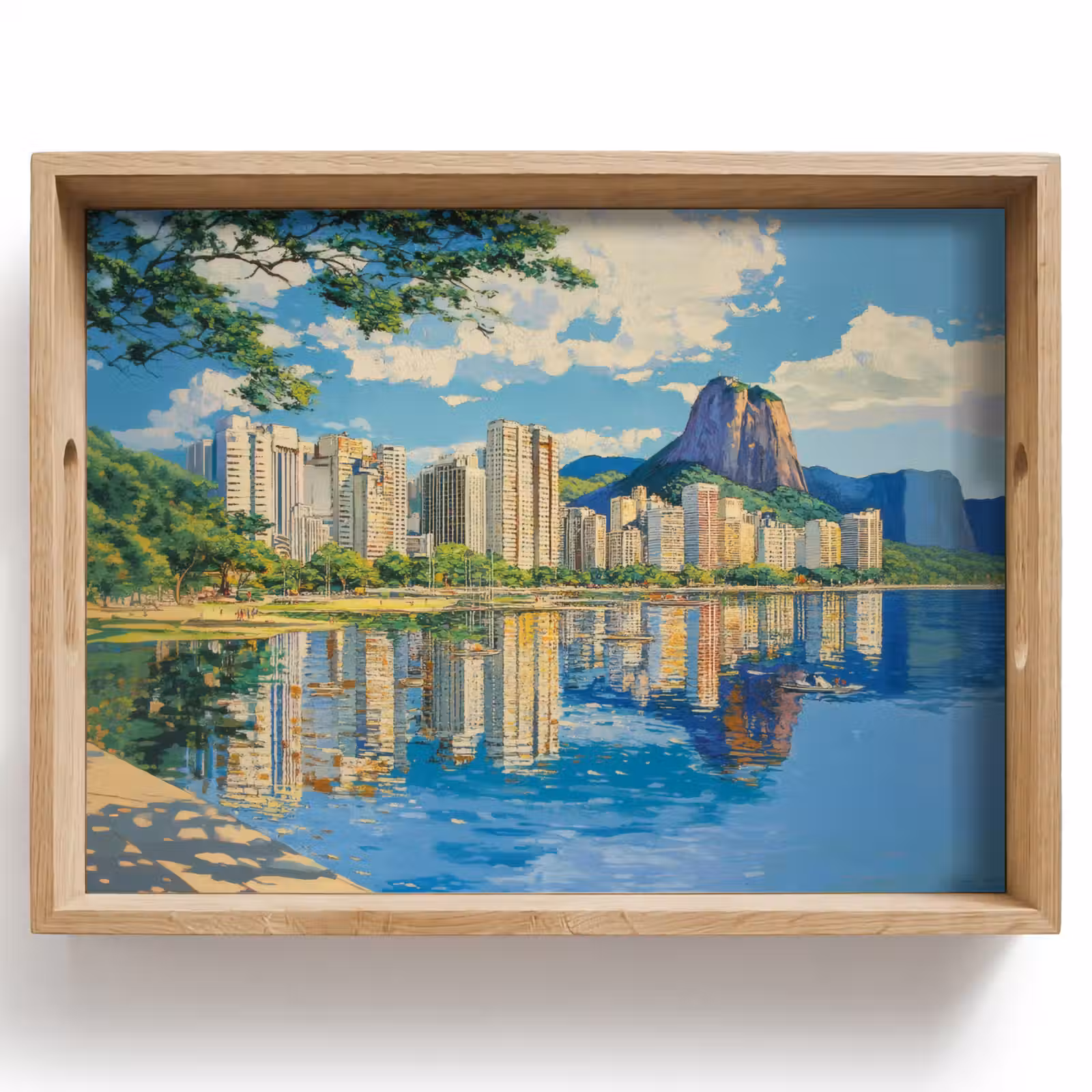 Vassoio - Montagna - Skyline - Spiaggia - Acqua — 1