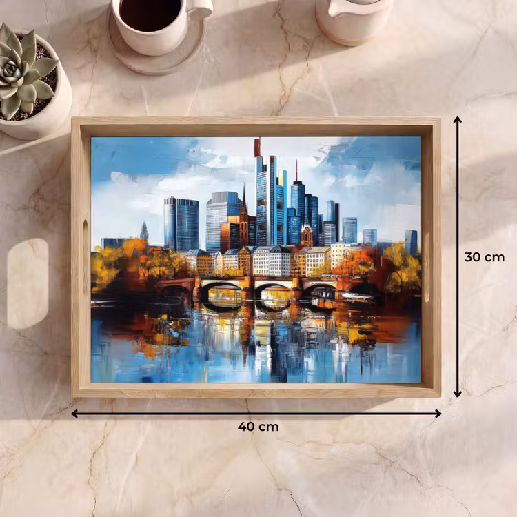 Vassoio - Alberi Francoforte - Città - Skyline - Ponte — 7