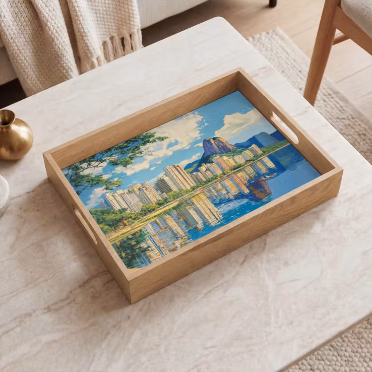 Vassoio - Montagna - Skyline - Spiaggia - Acqua — 2