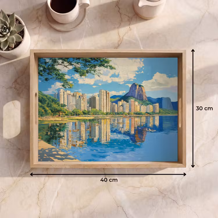 Vassoio - Montagna - Skyline - Spiaggia - Acqua — 7