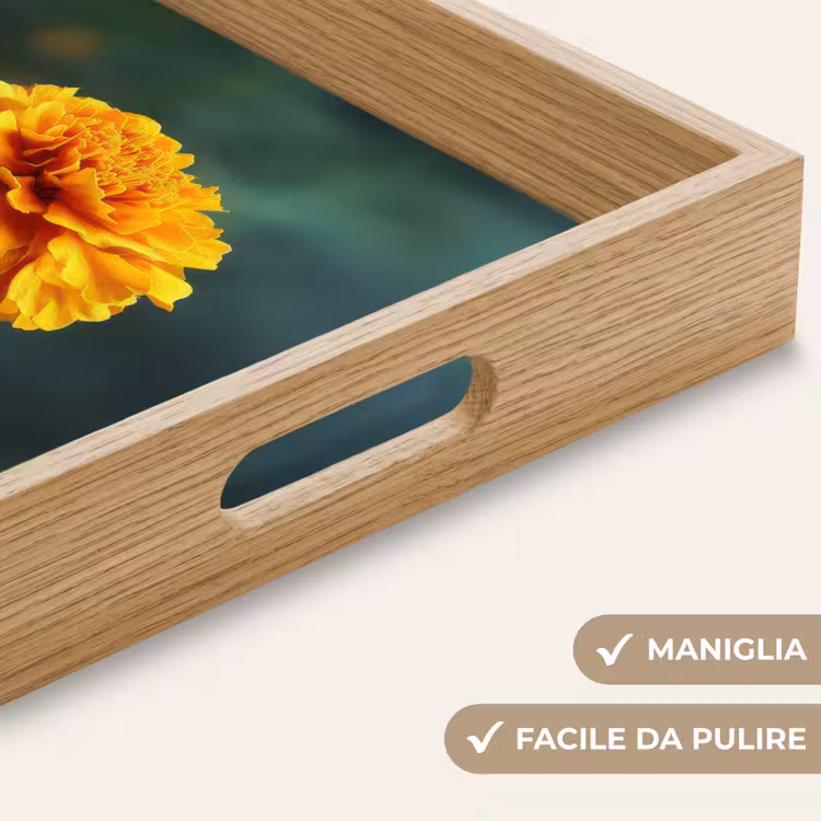 Vassoio - Petali - Africano - Arancione - Sfumato — 8