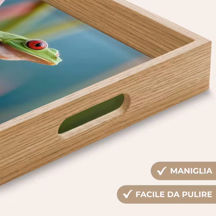 Vassoio - Rana colorata - Gambo verde - Allarme — 8