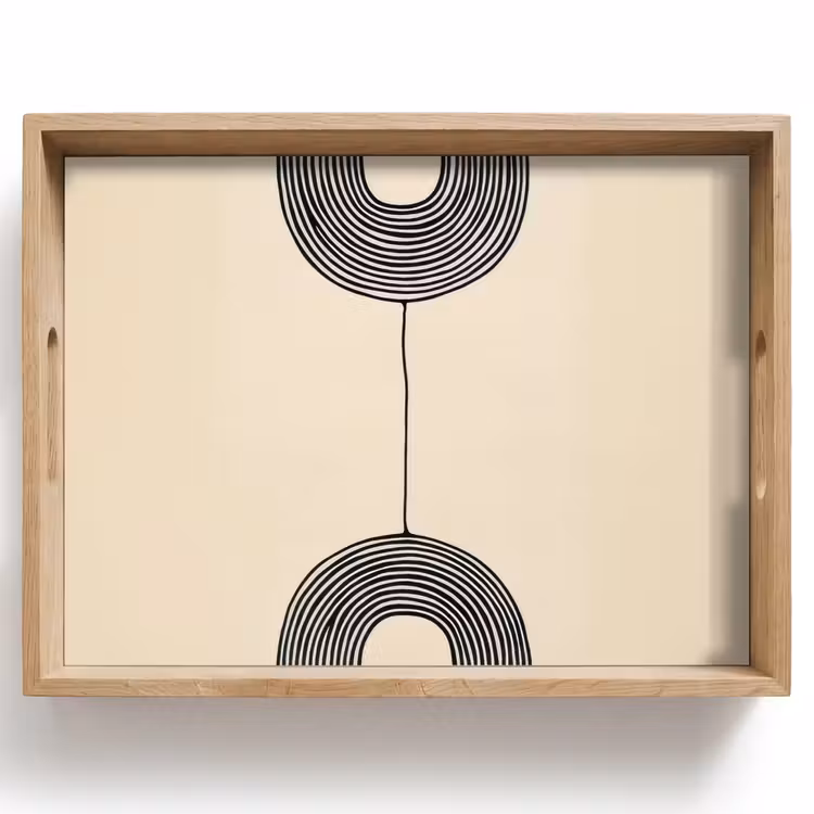 Vassoio - Archi geometrici - Minimalista - Simmetrico — 1