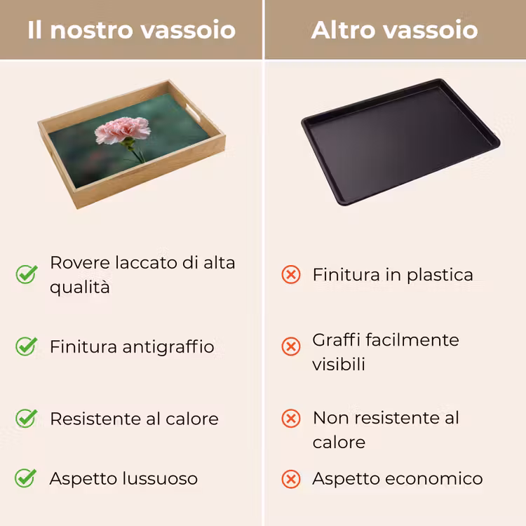 Vassoio - Garofano - Rosa - Petali — 9