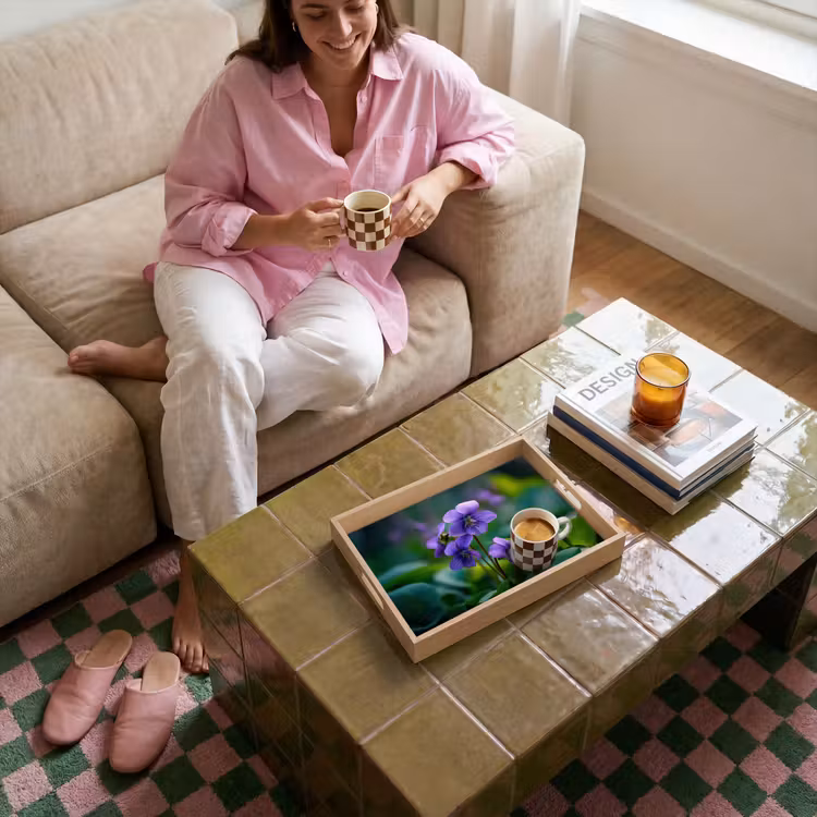 Vassoio - Violette - Viola - Fiore - Foglia — 4