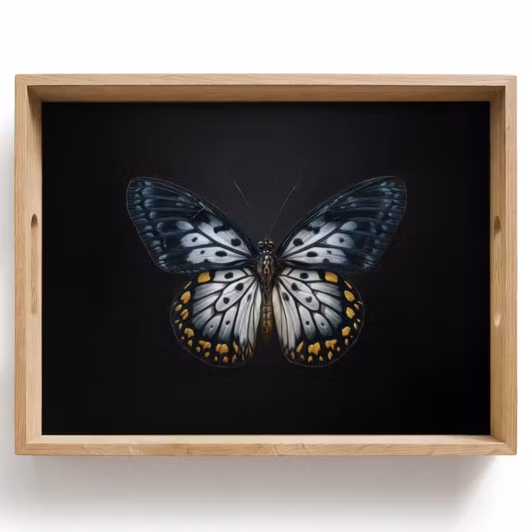 Vassoio - Farfalla - Monocromia - Equilibrio — 1