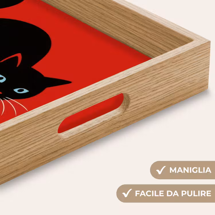 Vassoio - Gatto - Nero - Coda — 8