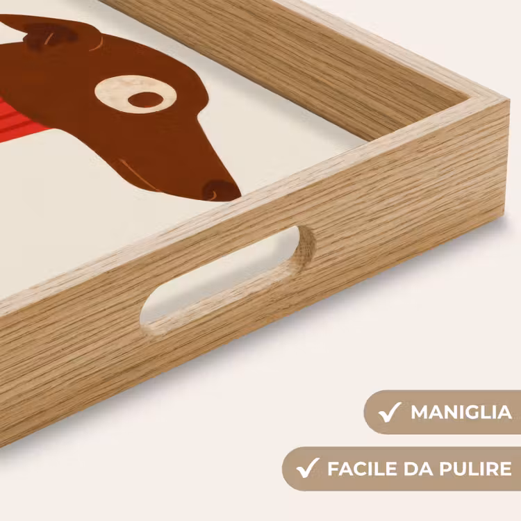 Vassoio - Silhouette - Cane - Maglione - Rosso — 8
