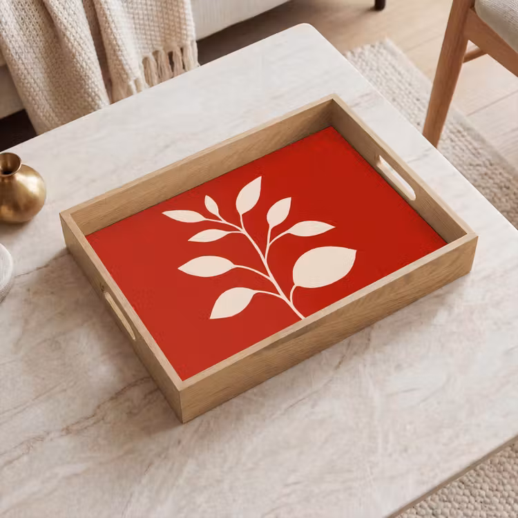 Vassoio - Silhouette - Foglie - Ramo — 2