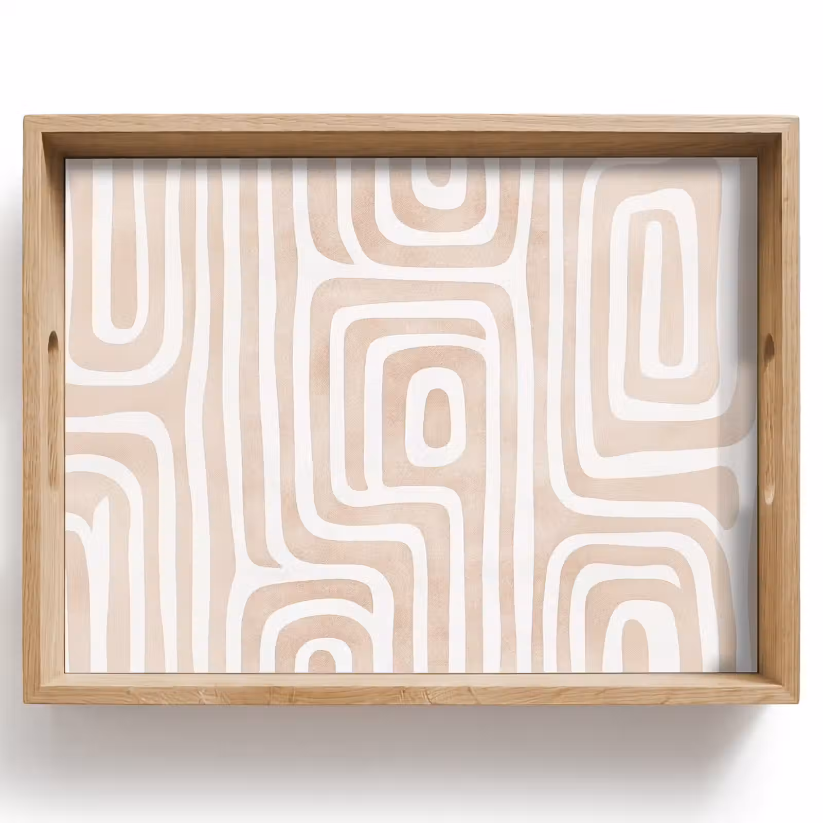 Vassoio - Decorativo - Labirinto - Beige — 1