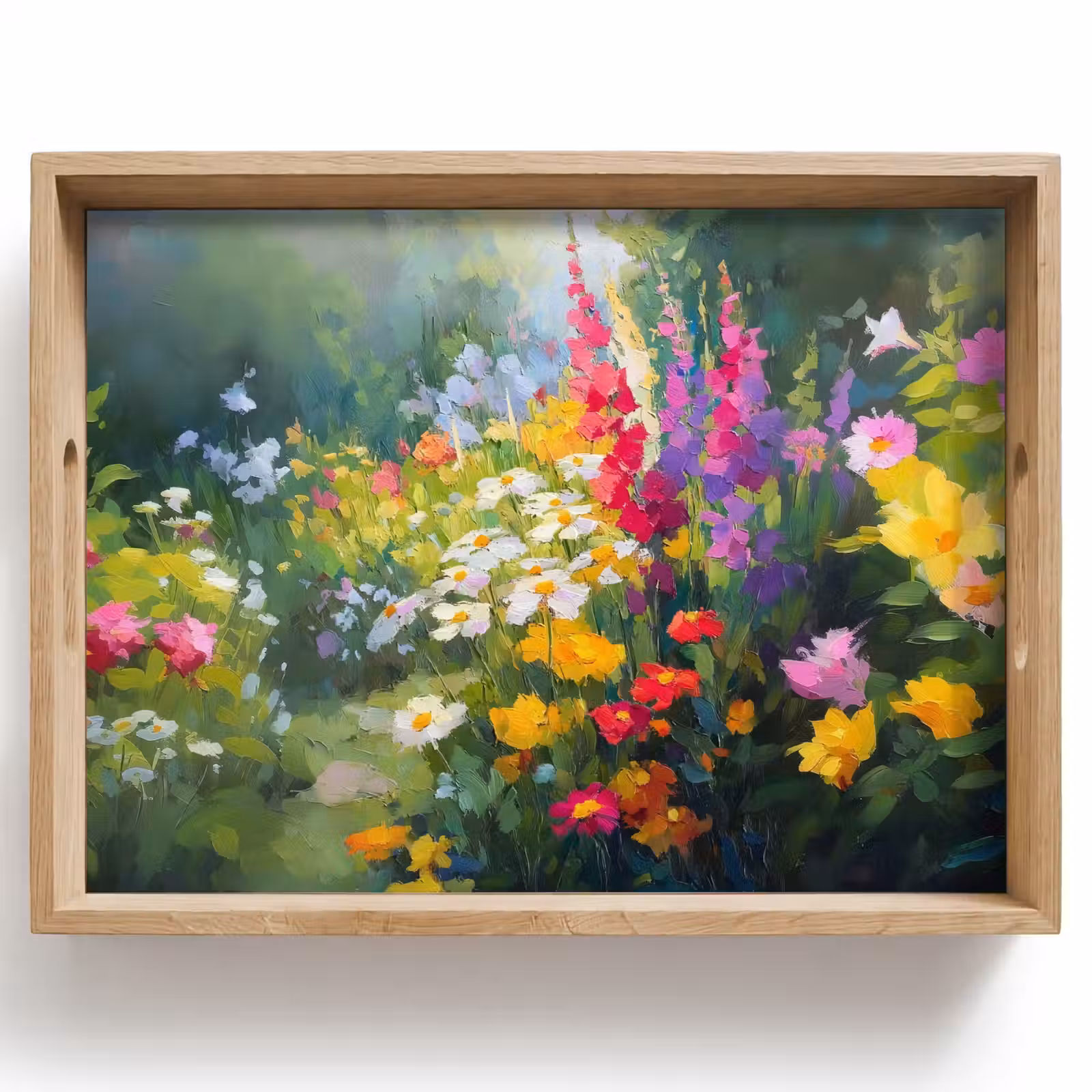 Vassoio - Giardino estivo - Atmosfera - Fiori — 1