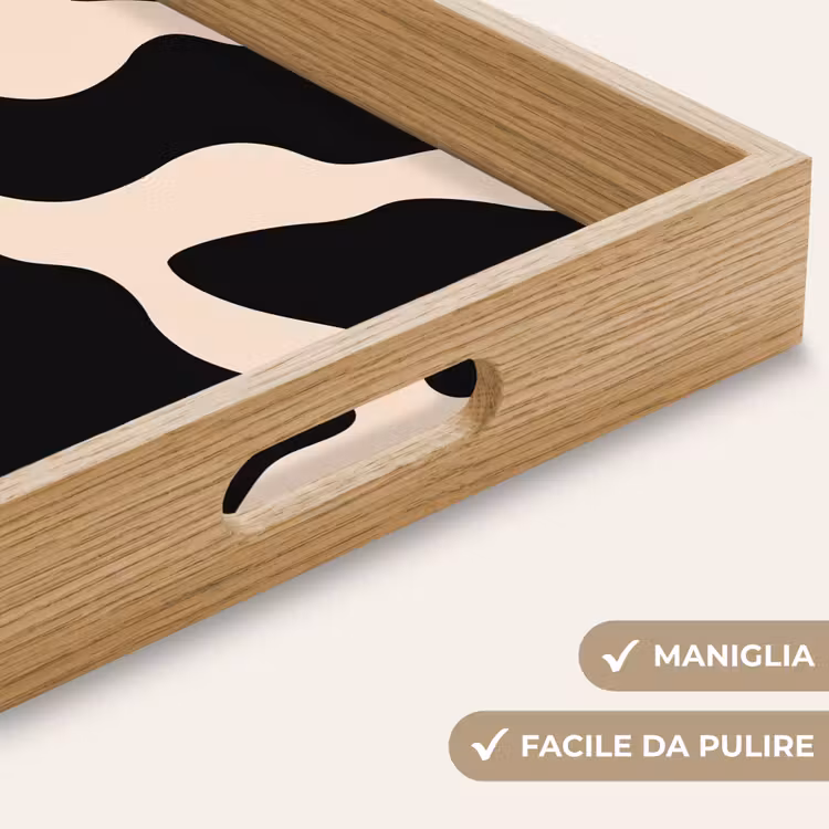 Vassoio - Fantasia a macchie - Mucca - Beige — 8