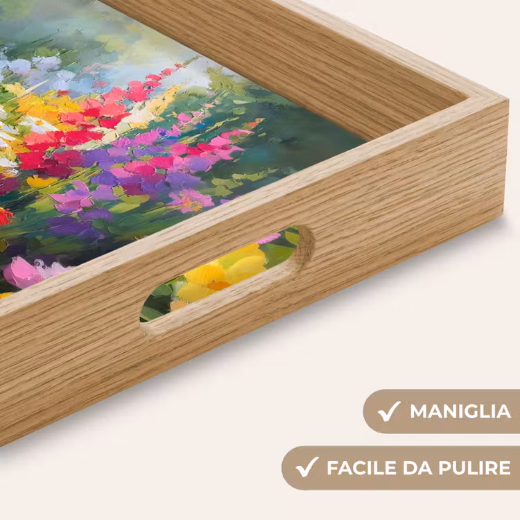 Vassoio - Giardino estivo - Atmosfera - Fiori — 8