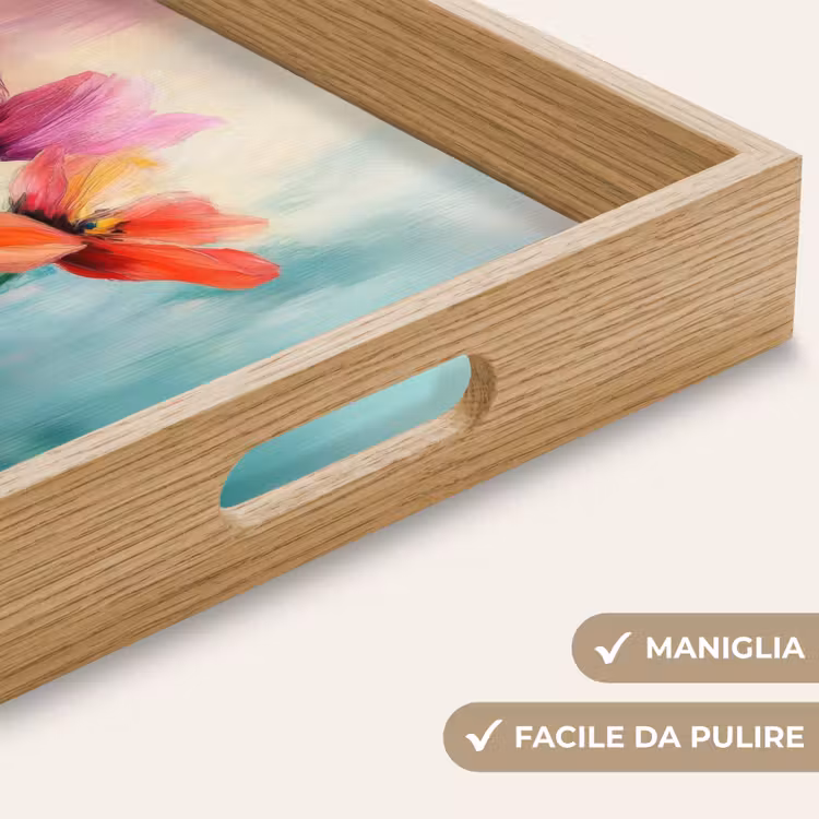 Vassoio - Tulipani - Riflessi di luce - Gradiente di colore — 8