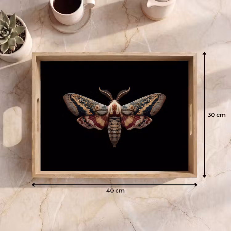 Vassoio - Falena - Modelli orientali - Ornamentali — 7