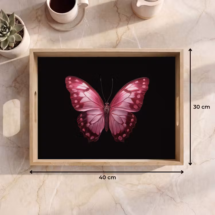 Vassoio - Farfalla - Fucsia - Grafica — 7