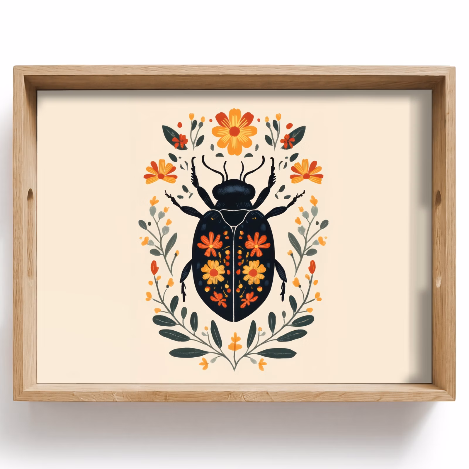 Vassoio - Fiori - Arancio - Piante - Ornamentali — 1
