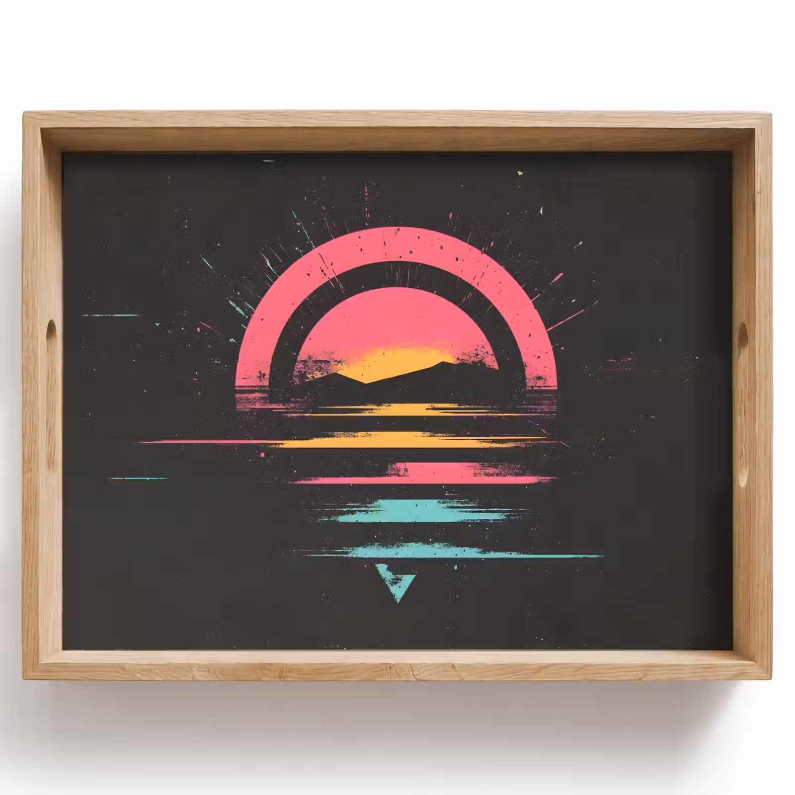 Vassoio - Cerchio - Astratto - Rosa — 1