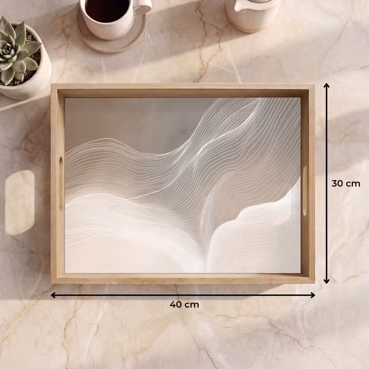 Vassoio - Linee ondulate - Correnti d'aria - Armonioso — 7